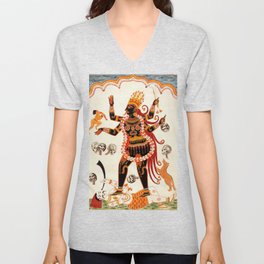 The Goddess Kali V Neck T Shirt