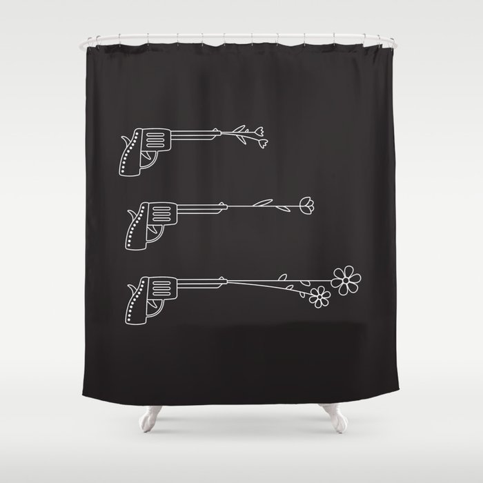 Love Guns Shower Curtain