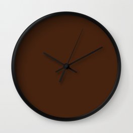 Dark Roast Brown Wall Clock