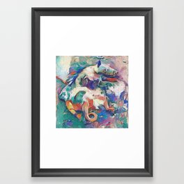 Expressionist Kitty #2 Framed Art Print