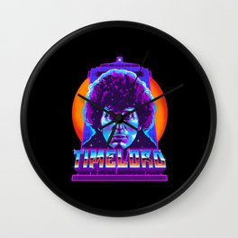time Wall Clock | Doctor, Tombaker, Retro, Movie, Who, Vintage, Davidtennant, Fourth Doctor, Graphicdesign, Colinbaker 