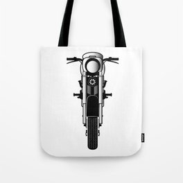 Motorbike Front View. Tote Bag