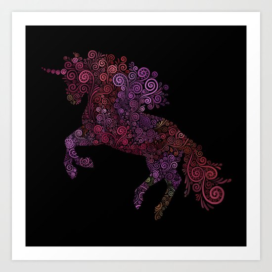 Unicornis Filix Art Print