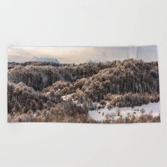 Winter Landscape 3 Beach Towel