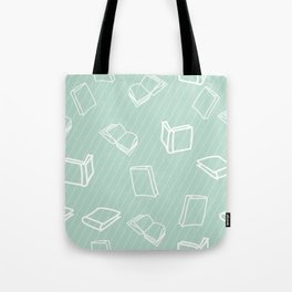 Hand Drawn Pattern with Books Tote Bag
