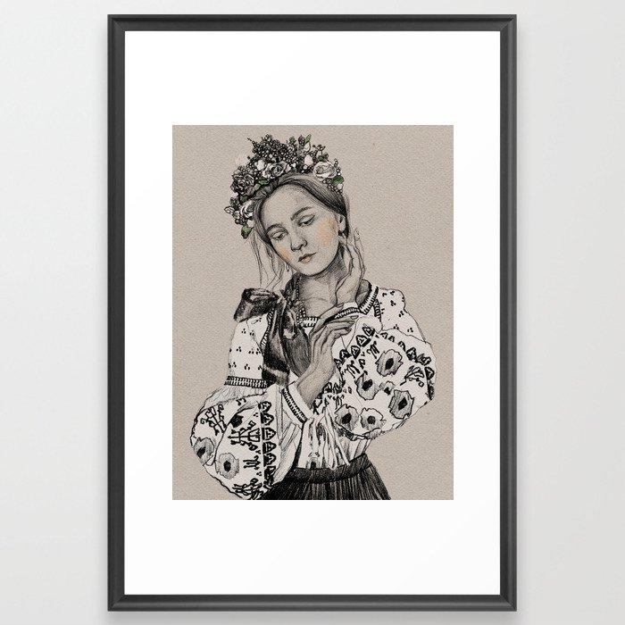 Ukrainian Woman Framed Art Print