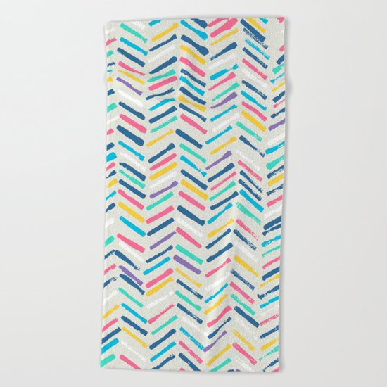 Herringbone Beach Towel