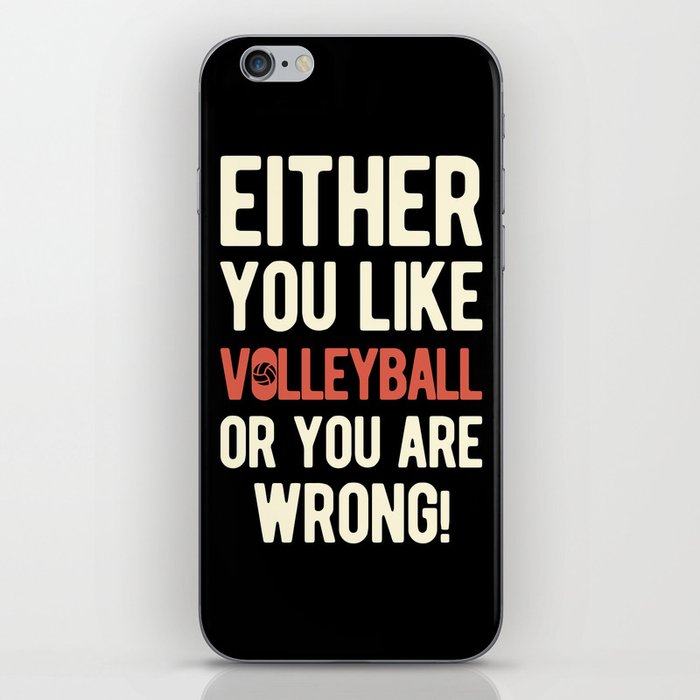 Funny Volleyball iPhone Skin