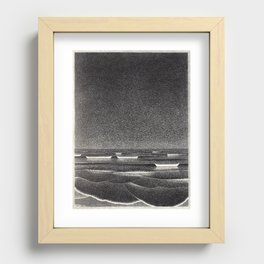 "The Phosphorescent Sea" by M.C. Escher Recessed Framed Print