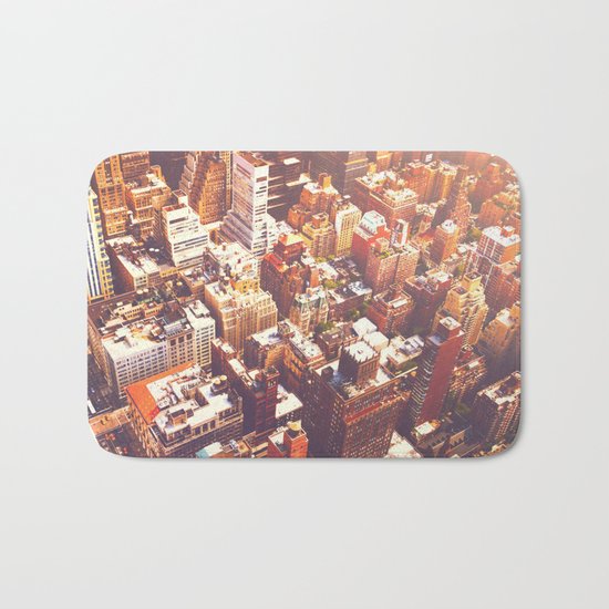 New York City Skyline Summer Bath Mat