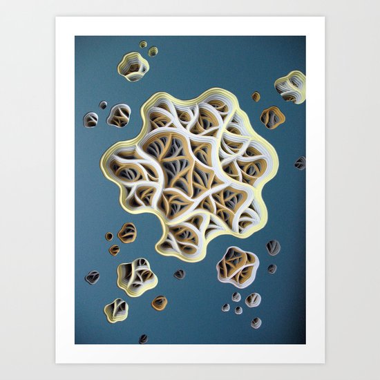 Drag-a-Diddle Cirrhosis Detail Art Print