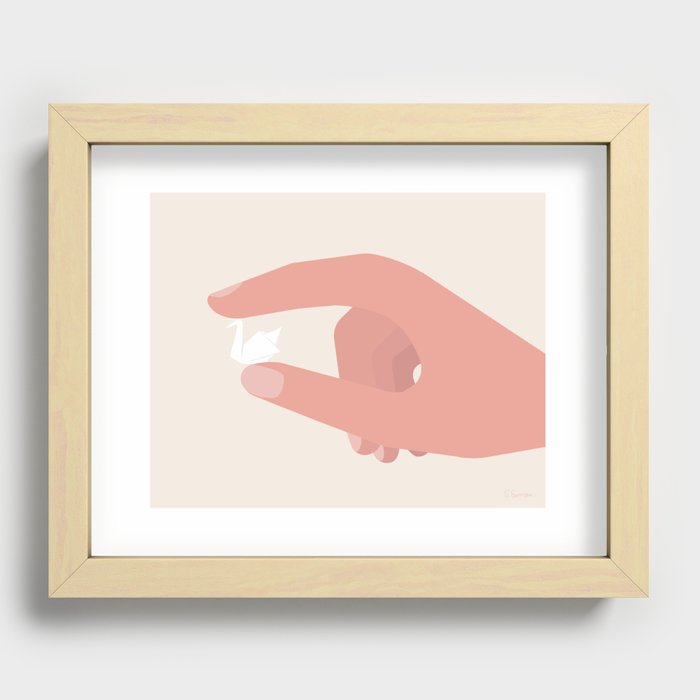 ORIGAMI Recessed Framed Print