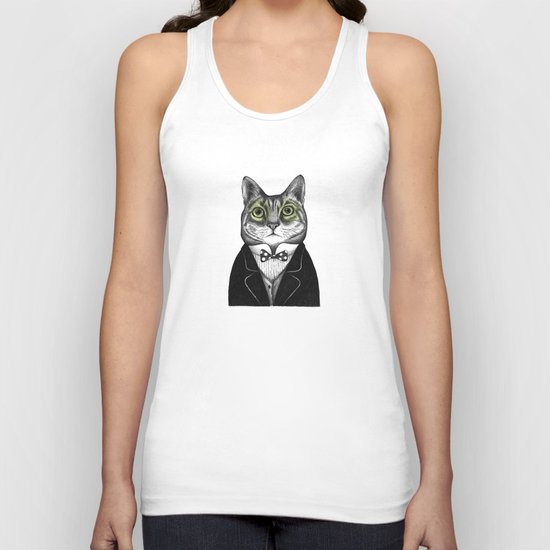Gentleman cat Unisex Tank Top