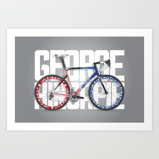 Cycling - Hincapie Stars and Stripes BMC Bold Art Print