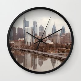 Philadelphia Skyline Wall Clock