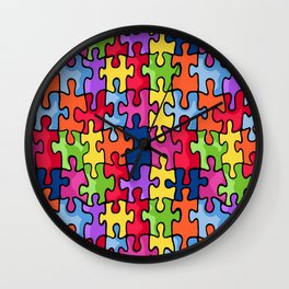 Jiggy puzzle Wall Clock