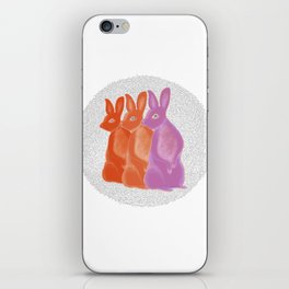 Three bunnies iPhone Skin