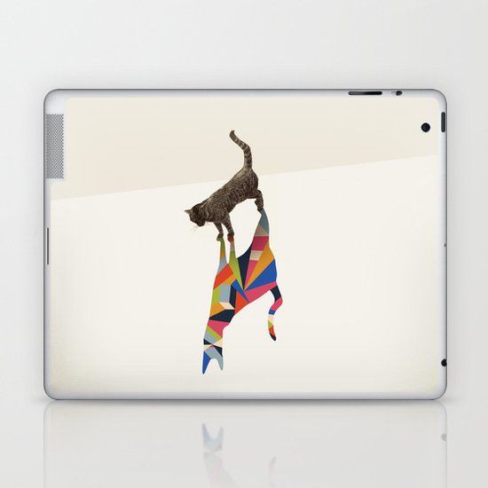 Walking Shadow, Cat Laptop & iPad Skin