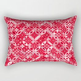 RED Ornate Prismatic Background. Rectangular Pillow