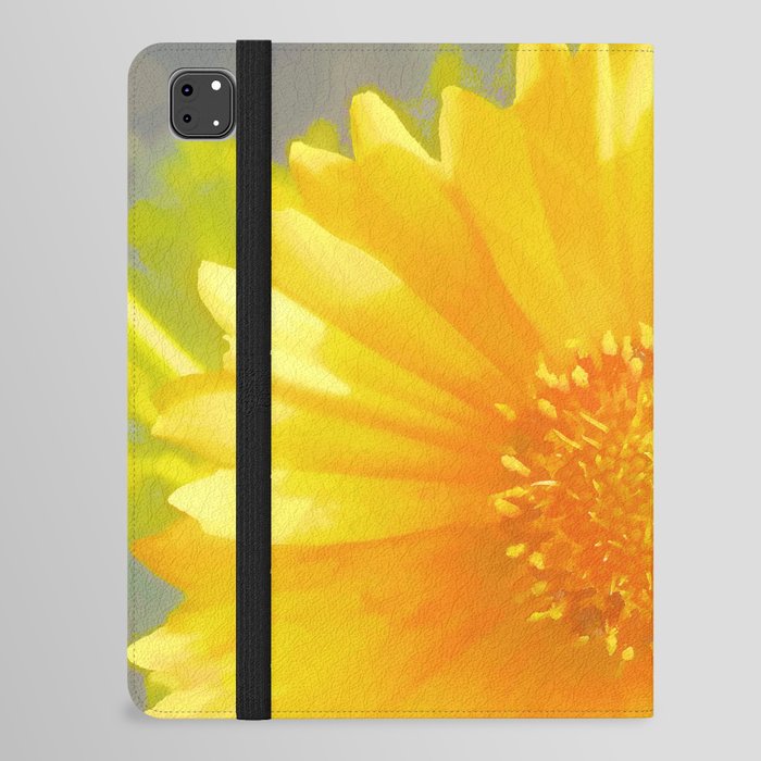 Yellow Wildflower - Coreopsis iPad Folio Case