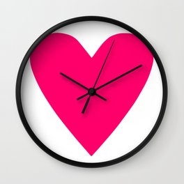 Big Pink Heart Wall Clock