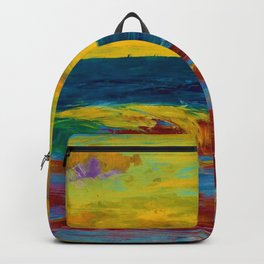 'A New England Coastal Sunset' landscape painting by Emil Nolde Backpack