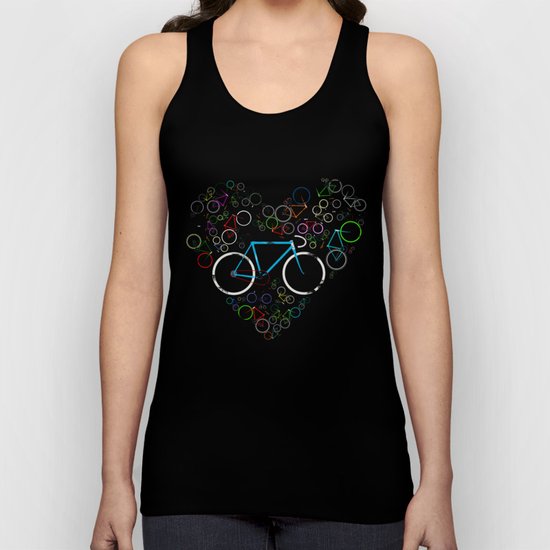 I Love My Bike Unisex Tank Top