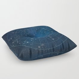 Constellation Star Chart Floor Pillow