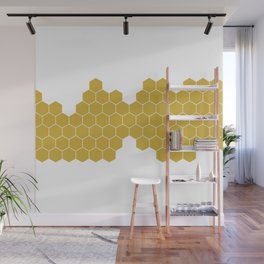 Honeycomb White Wall Mural