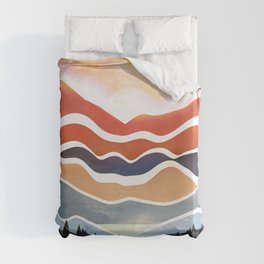 Abstract Landscape No5 Duvet Cover