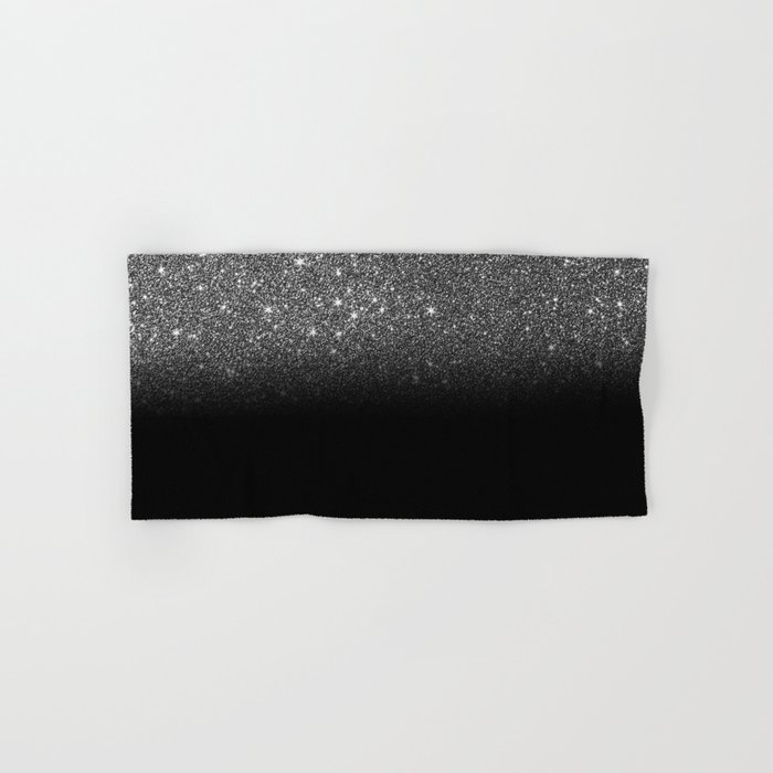 Black glitter hand discount towels