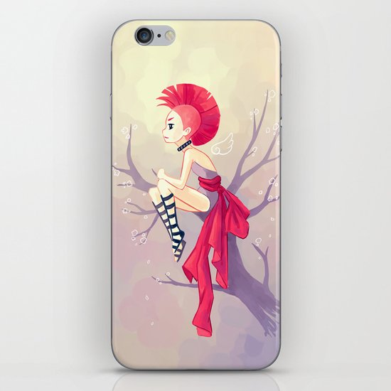 Punk Girl iPhone & iPod Skin