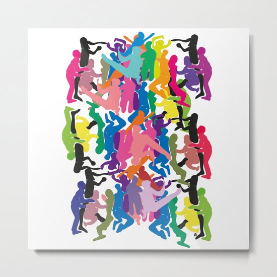Crowd Metal Print