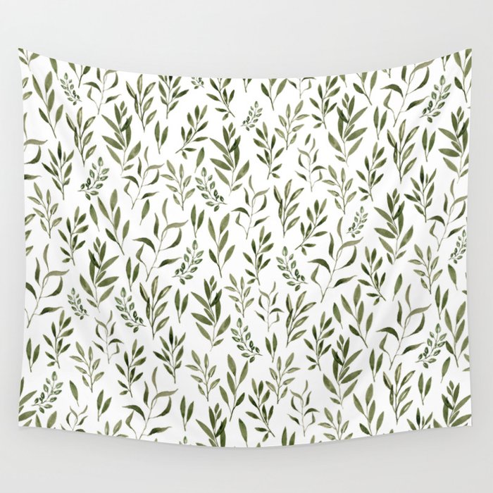 Eucalyptus - green leaves Wall Tapestry