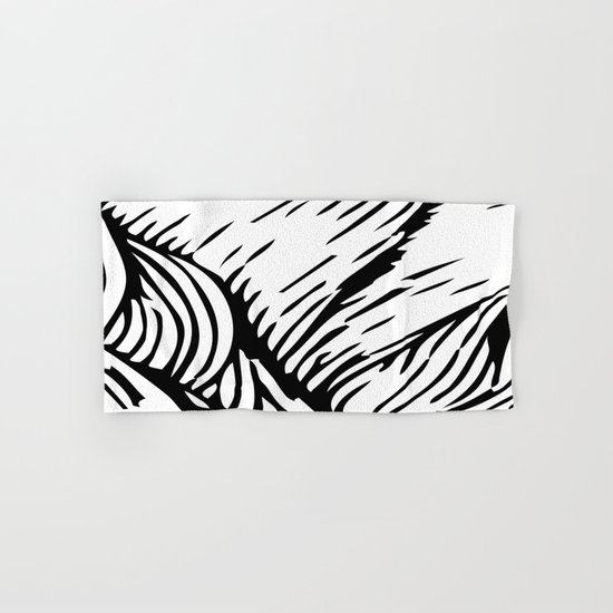 woodcut Hand & Bath Towel
