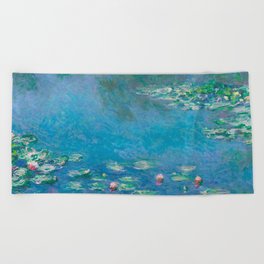 Water Lilies Monet Beach Towel