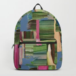 Painted Paper Collage Backpack