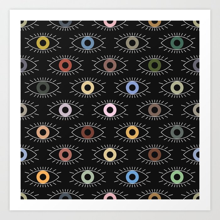 Eyes Of Different Colors Art Print