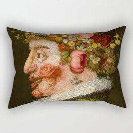 Spring, La Primavera by Giuseppe Arcimboldo Rectangular Pillow