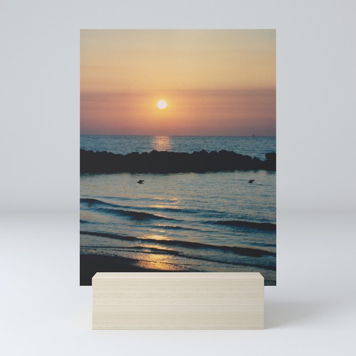 Sunset Ocean Bliss #1 #nature #art #society6 Mini Art Print