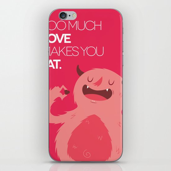 FATTY valentine's day iPhone & iPod Skin