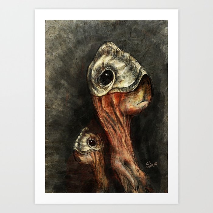 Curious brothers Art Print