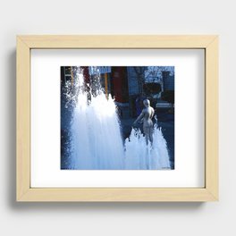 Nude Fountain Recessed Framed Print