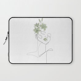 Matcha Lily Girl Laptop Sleeve