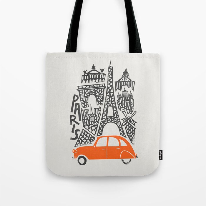 Paris Cityscape Tote Bag