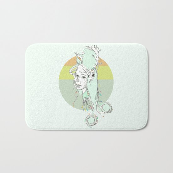 pale harlow & beryl blue Bath Mat
