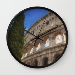 Rome, Colosseum Wall Clock | Romanempire, Colosseum, Romemagic, Painting, Rome, Italy, Architecture, Colosseo, Romanhistory, Romanticrome 