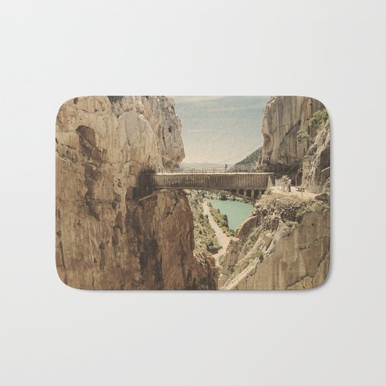 "The most dangerous trail in the world". El Caminito del Rey Bath Mat