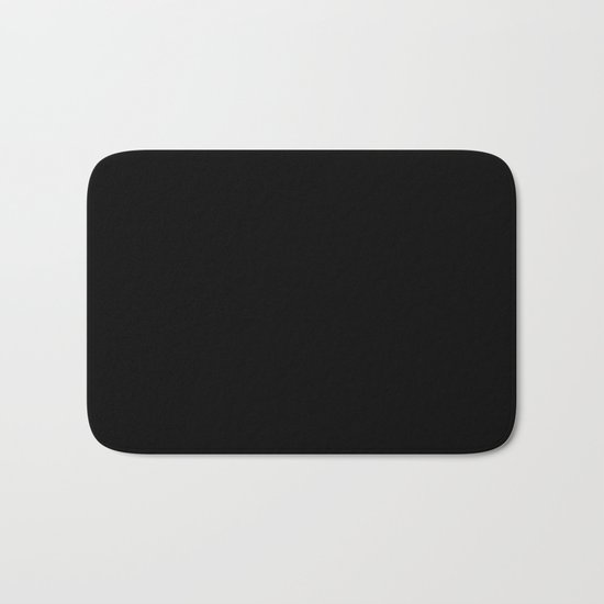 Simply Midnight Black Bath Mat