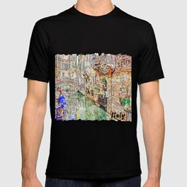 Italy watercolor painting T Shirt